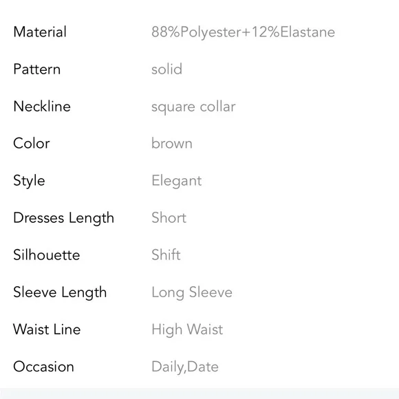 *Host Pick!🎉 Brown Boho Suede Square Neck Mini Swing Dress with Square Neckline - Picture 10 of 15